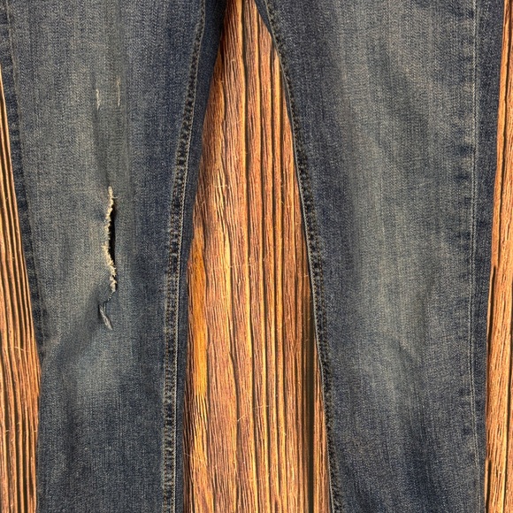 Rag & Bone Distressed Dark Blue Skinny Jeans - Picture 4 of 16